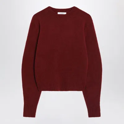 MAX MARA RASPBERRY SWEATER IN STRETCH CASHMERE KNIT