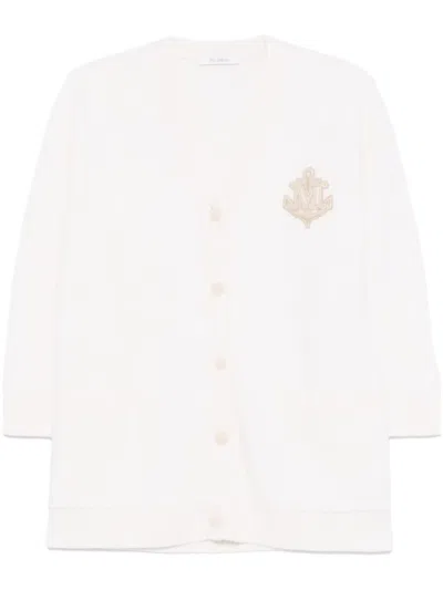 Max Mara Ravello Cardigan In 1 White