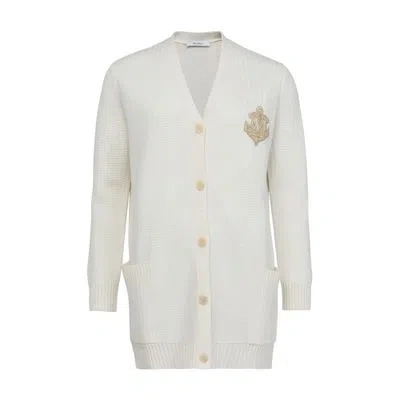Max Mara Ravello Cardigan In White