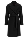 Max Mara Ravenna Coat In Black
