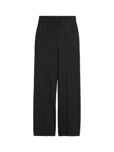 Max Mara Rea Jersey Trousers Grey In Black