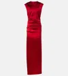 Max Mara Rea Long Sleeveless Dress In Red