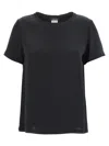 Max Mara Cosmo Interlock T-shirt In Blue