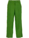 Max Mara Rebecca Straight Trousers In Green