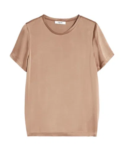 Max Mara Rebecca T-shirt In Nude