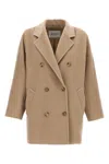 Max Mara Womens Camel Rebus Notch-lapel Relaxed-fit Wool And Cashmere Coat In Sand