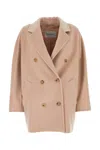 Max Mara Pastel Pink Wool Blend Rebus Coat