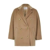 Max Mara Womens Camel Rebus Notch-lapel Relaxed-fit Wool And Cashmere Coat In Brown