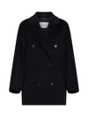 Max Mara Rebus Coat In Black