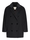Max Mara Rebus Coat In Black
