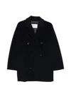 Max Mara Short 101801 Icon Coat In Blue
