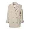 Max Mara Rebus Coat In Neutral