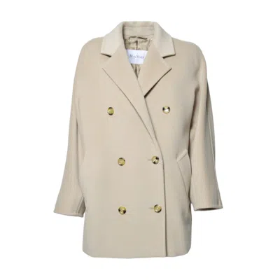 Max Mara Rebus Coat In Neutral