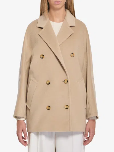 Max Mara Women Rebus Coat In Neutral