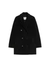 Max Mara Double-breasted Coat In Animal Print