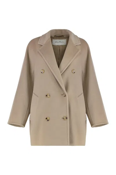 MAX MARA MAX MARA REBUS DOUBLE-BREASTED WOOL AND CASHMERE COAT