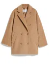 Max Mara 101801 Short Icon Coat In Camel Color In Nude