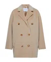 Max Mara Rebus 101801 Icon Wool And Cashmere Coat In Nude