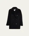 Max Mara Rebus Double-breasted Coat In Black