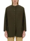 Max Mara "recital" Jacket In Military Green