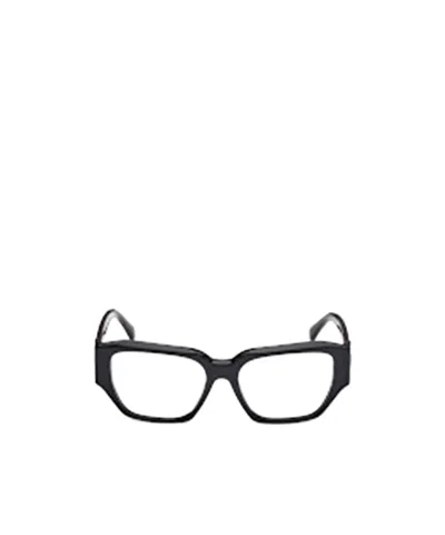 Max Mara Rectangle-frame Glasses In Black