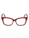 Max Mara Rectangle-frame Glasses In Brown