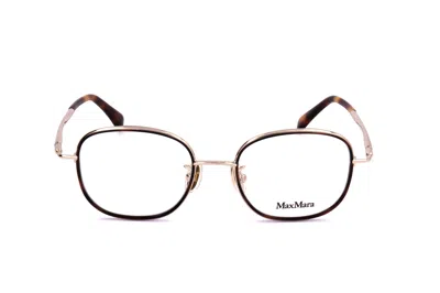 Max Mara Rectangle Frame Glasses In White