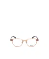 Max Mara Rectangle Frame Glasses In White