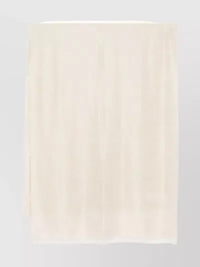 Max Mara Rectangle Scarf With Lurex Monogram Detailing
