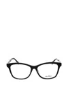 Max Mara Rectangle-frame Glasses In Black