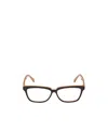 Max Mara Rectangular Frame Glasses In Black