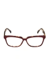 Max Mara Rectangular Frame Glasses In Brown