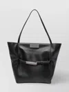 Max Mara Large Clutch In Natural Leather