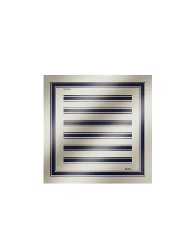Max Mara Rectangular Scarf In Blue