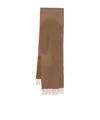 Max Mara Rectangular Scarf In Brown