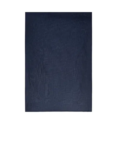 Max Mara Rectangular Shawl In Blue