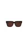 Max Mara Rectangular Sunglasses In Brown