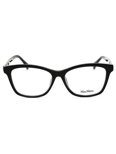 Max Mara Rectangular Women's Eyeglasses - Model Mm5032-f In Black