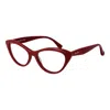 Max Mara Red Acetate Glasses Women's (frames) In Red
