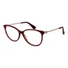 Max Mara Red Women Optical Frames In Red