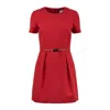 Max Mara Red Cady Minidress In Red