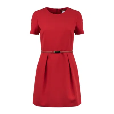 Max Mara Red Cady Minidress