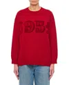 Max Mara Logo Wool And Cashmere Jumper In Red