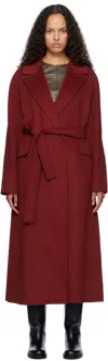 MAX MARA RED MALIKA COAT