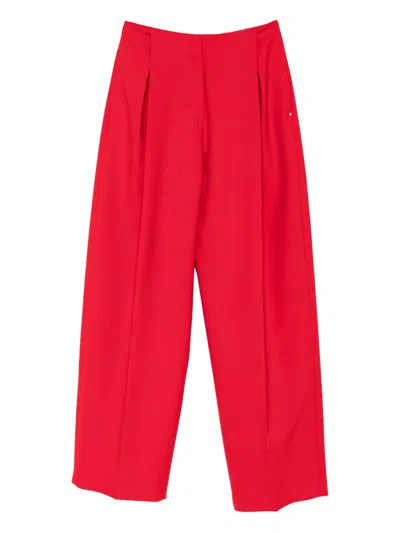 Max Mara Red Polyester Wool Spxfante