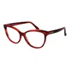 Max Mara Red Women Optical Frames In Red