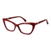 Max Mara Red Women Optical Frames In Burgundy