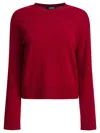 Max Mara Red Wool Top With Elbow Patches In Burgundy