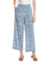 Max Mara Reed Silk Trouser In Blue