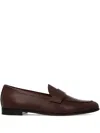 Max Mara Regentmoc Leather Loafers In Multi